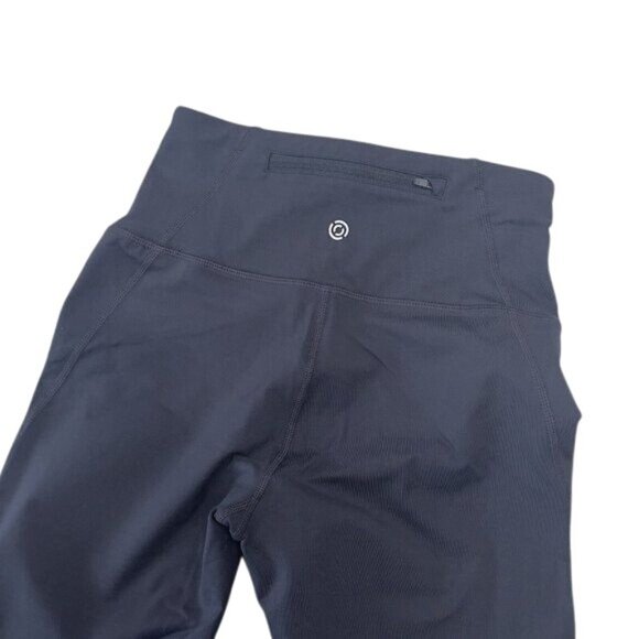 CORE IO Women Crop Leggings black SZ XS Mesh Details-back Pocket- Activewear - Picture 11 of 12